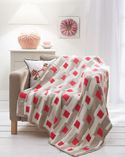 Graphic Gridwork Afghan
