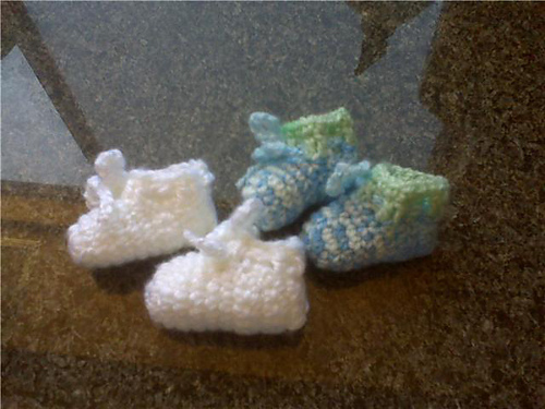 Bev's Easy Thumb Booties