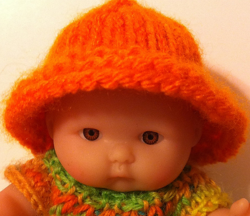 Sun Hat for 5-inch Doll