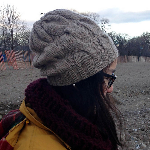 big fat cable hat