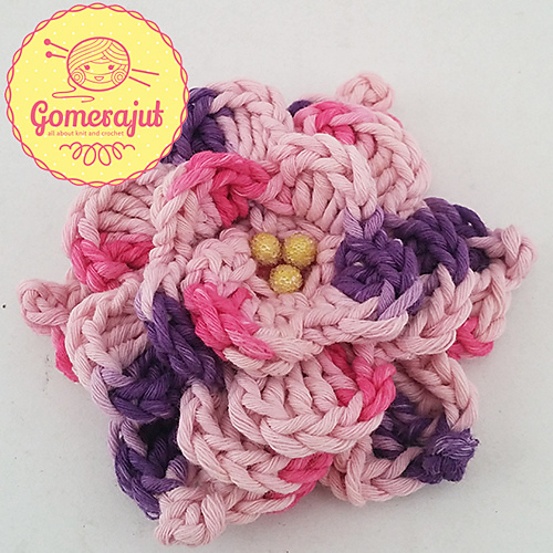 Stephanie’s Fuzz Flower (Picot Style)