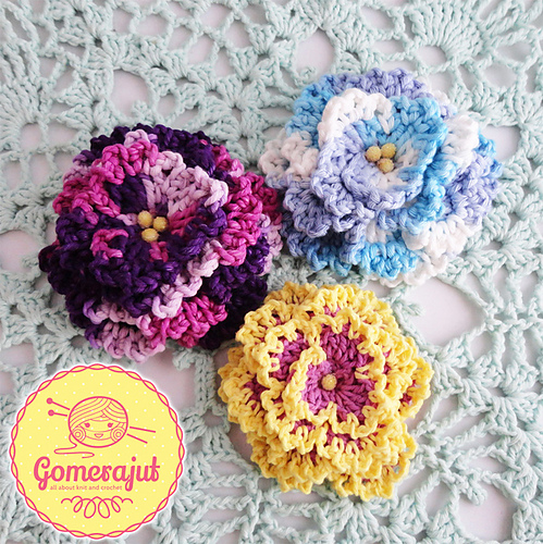 Stephanie’s Fuzz Flower (Frilly Style)