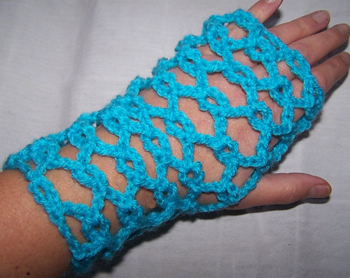 Chain Maille Fingerless Mittens
