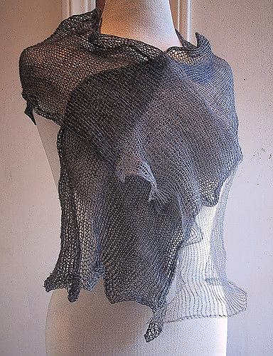 Kusha Kusha Scarf/ Knit Felt Shawl