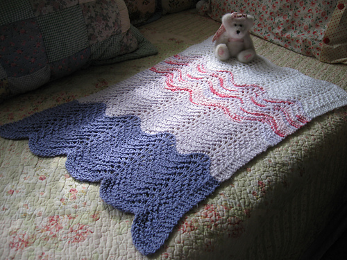 Feather and Fan Car Seat Baby Blanket