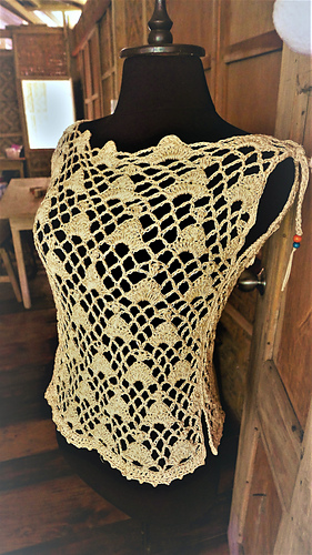 Ivory Lace-Up Top v. 2