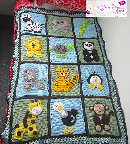 Zoo Blanket Base (not including appliques)