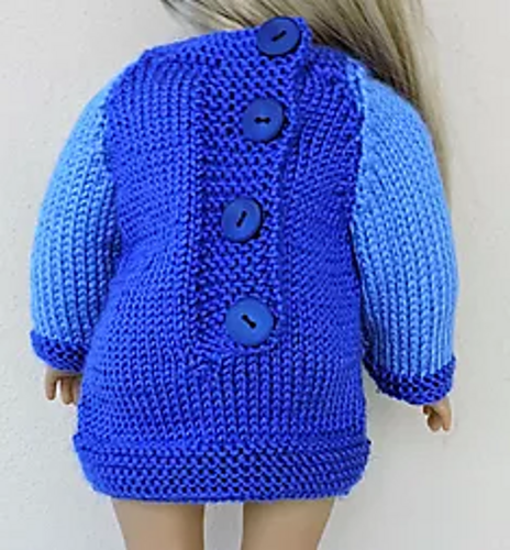 Basic 18 inch doll sweater