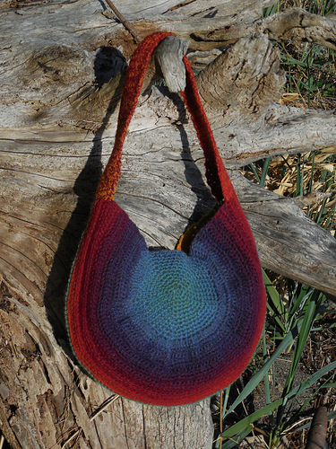 ColorFlow Crochet Project Bag