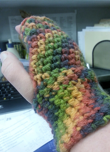 Simple Fingerless Mitts