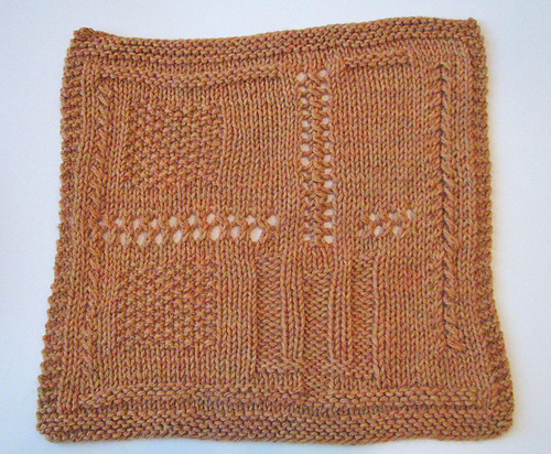 Prairie Afghan - Square 6, one color version