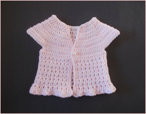 Just Peachy - Crochet Baby Jacket