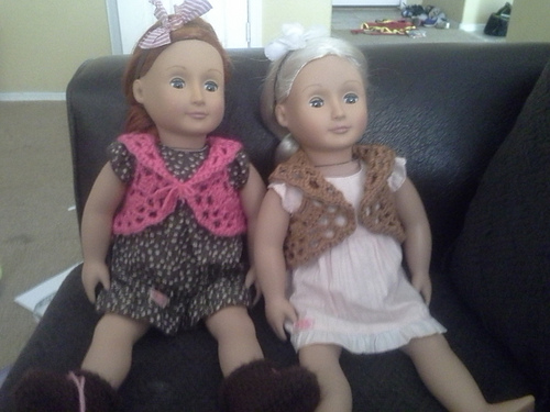 Doily Vest for 18 Inch Doll