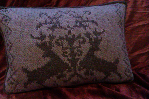 Winter Stags Pillow