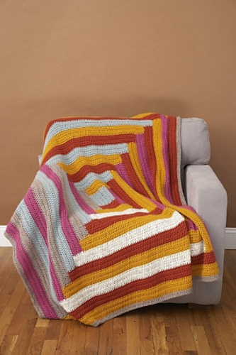 Log Cabin Afghan #60639AD