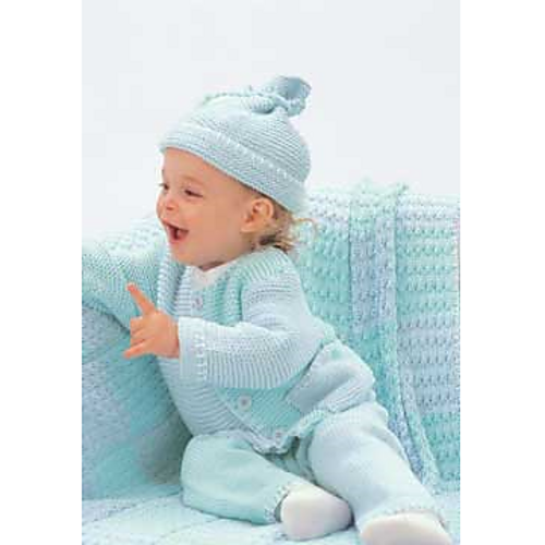 Easy Set: Cardigan and Cap