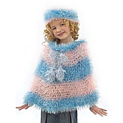 Cutie Pie Poncho & Hat To Knit