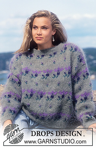 24-4 jumper with flower pattern borders