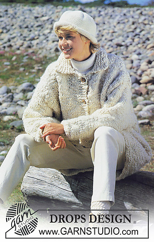 39-6 long or short jacket and crochet hat