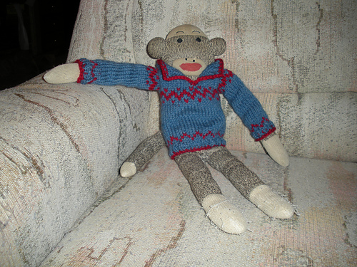 Sweater for a sock monkey