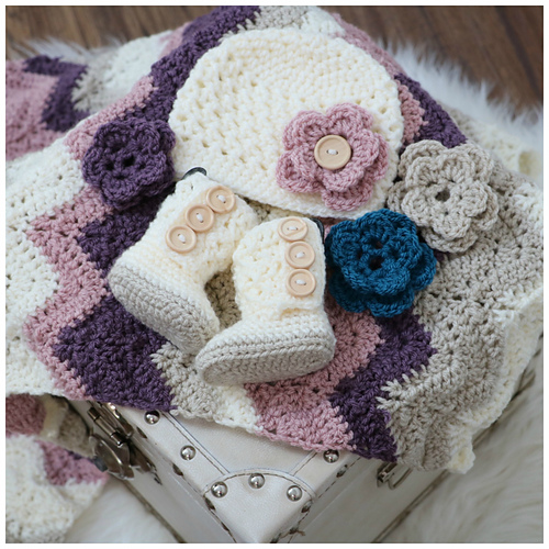 Dusty Rose Baby Set