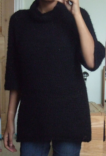Round Yoke Cowl Neck Tunic