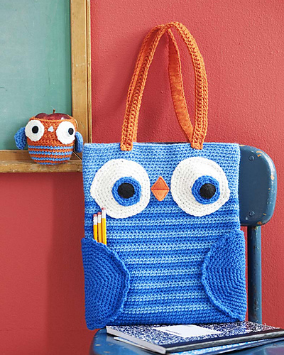 Book Bag & Apple Cozy