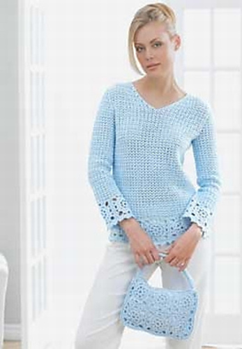 Lacy Tunic and Purse: Tunic