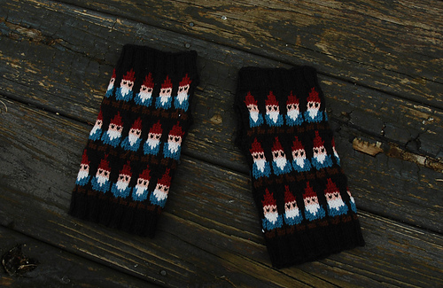 Gnome Fingerless Gloves