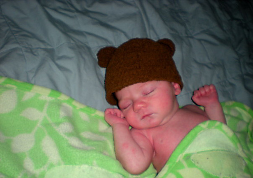 Bear Ears for Newborn Hat