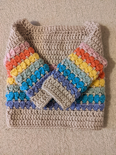 Rainbow Cluster Baby Sweater