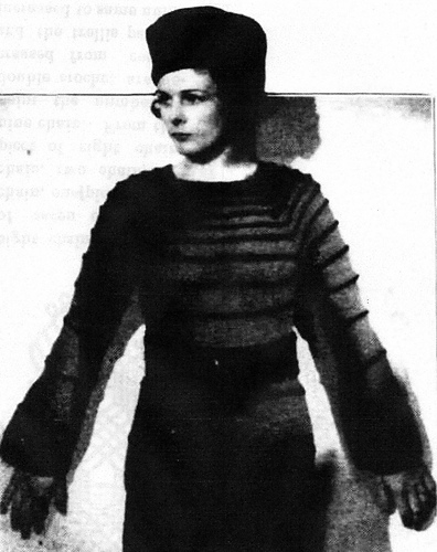 Cossack Note in Knitted Tunic and Cap (Tunic)