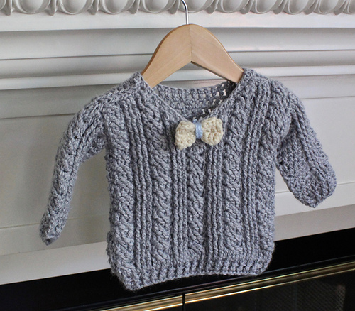 Relaxed Cable Sweater for Baby
