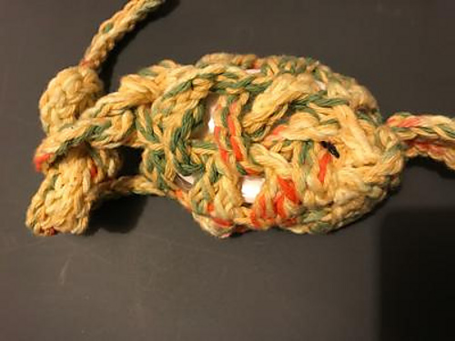 Flower washcloth sachet