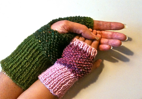 Together in Tweed - wristwarmers for mums and their kids