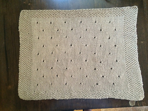 Seed-Edged Eyelet Placemat