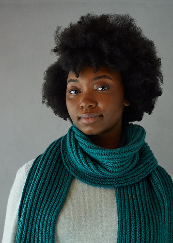 Brioche Scarf in Worsted Twist