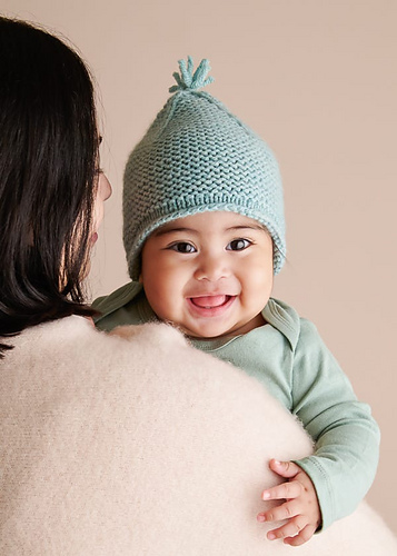 Garter Ear Flap Hat