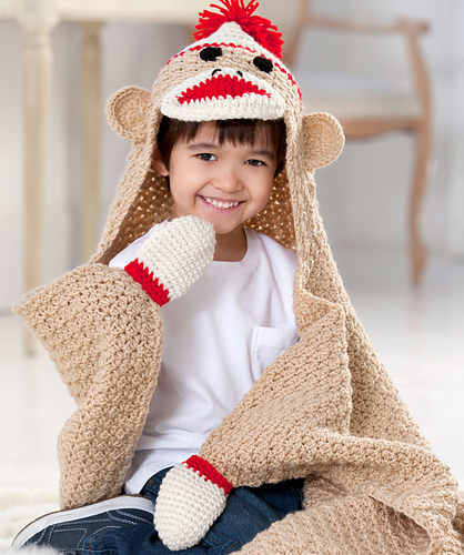 Sock Monkey Blanket