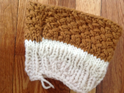 Boot cuff cross stitch