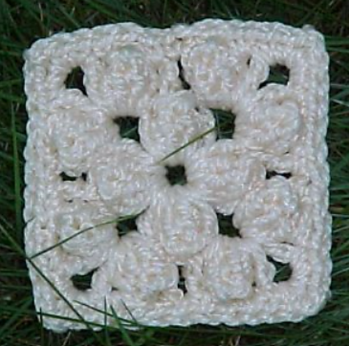 Popcorn Granny Square Scrubber