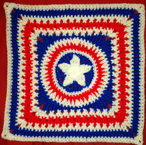 Patriotic Star Square 12"