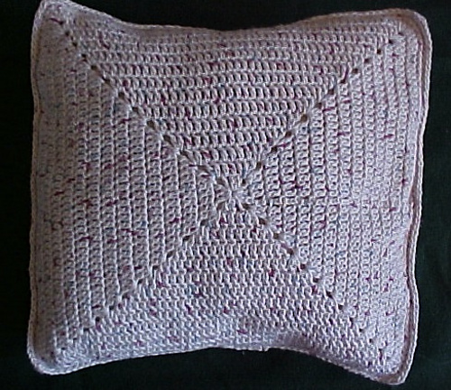 Easy Crocheted Throw Pillow Sham