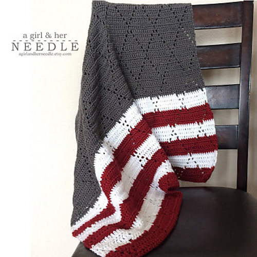 Diamond Eyelet Baby Blanket