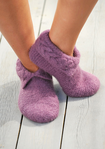 Tema19-21 Tova tøfler (Felted slippers)