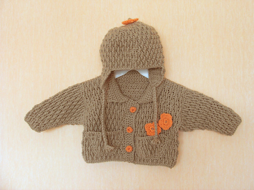 Baby Jacket & Hat: Jacket
