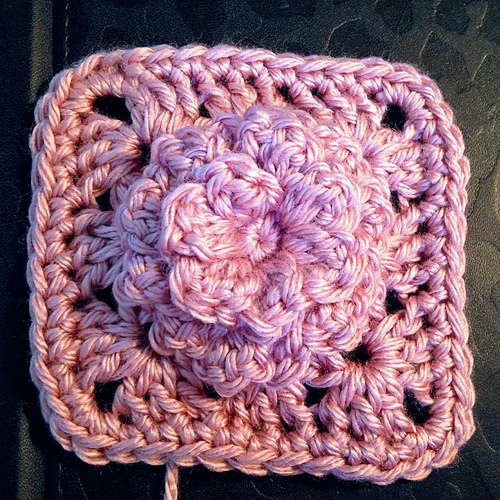 Rose Flower Square