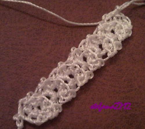Romanian Point Lace- Wide cord with small dents
