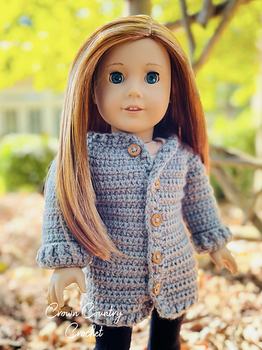 Cozy Cardigan for 18" Dolls