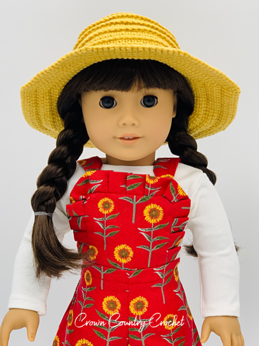 Farmer Hat for 18" Dolls